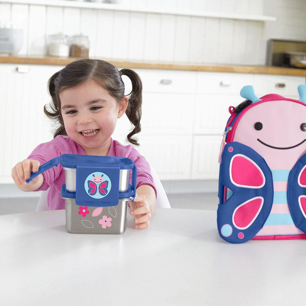Skip Hop Zoo Stainless Steel Lunch Kit Butterfly Mighty Rabbit