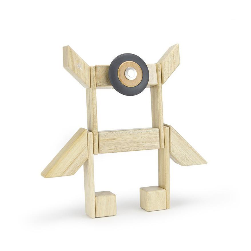 Tegu Speed Wheels Pack of Four Magnetic Wooden Block