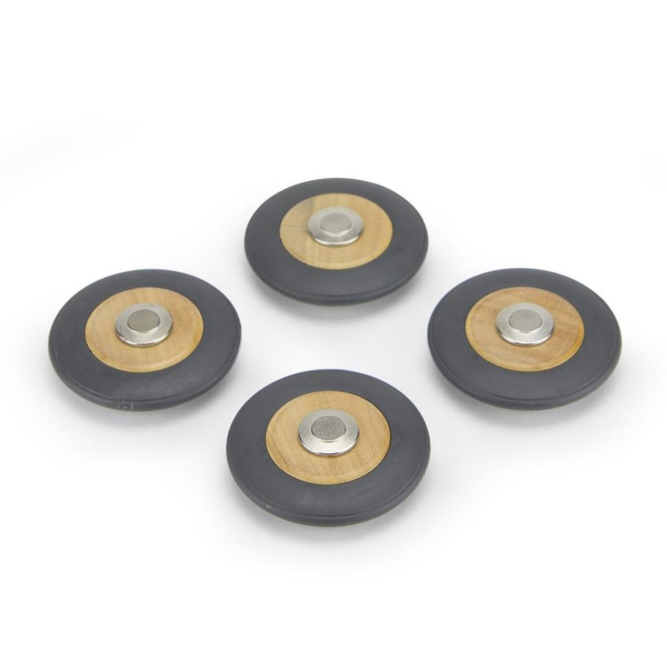 Tegu Speed Wheels Pack of Four Magnetic Wooden Block