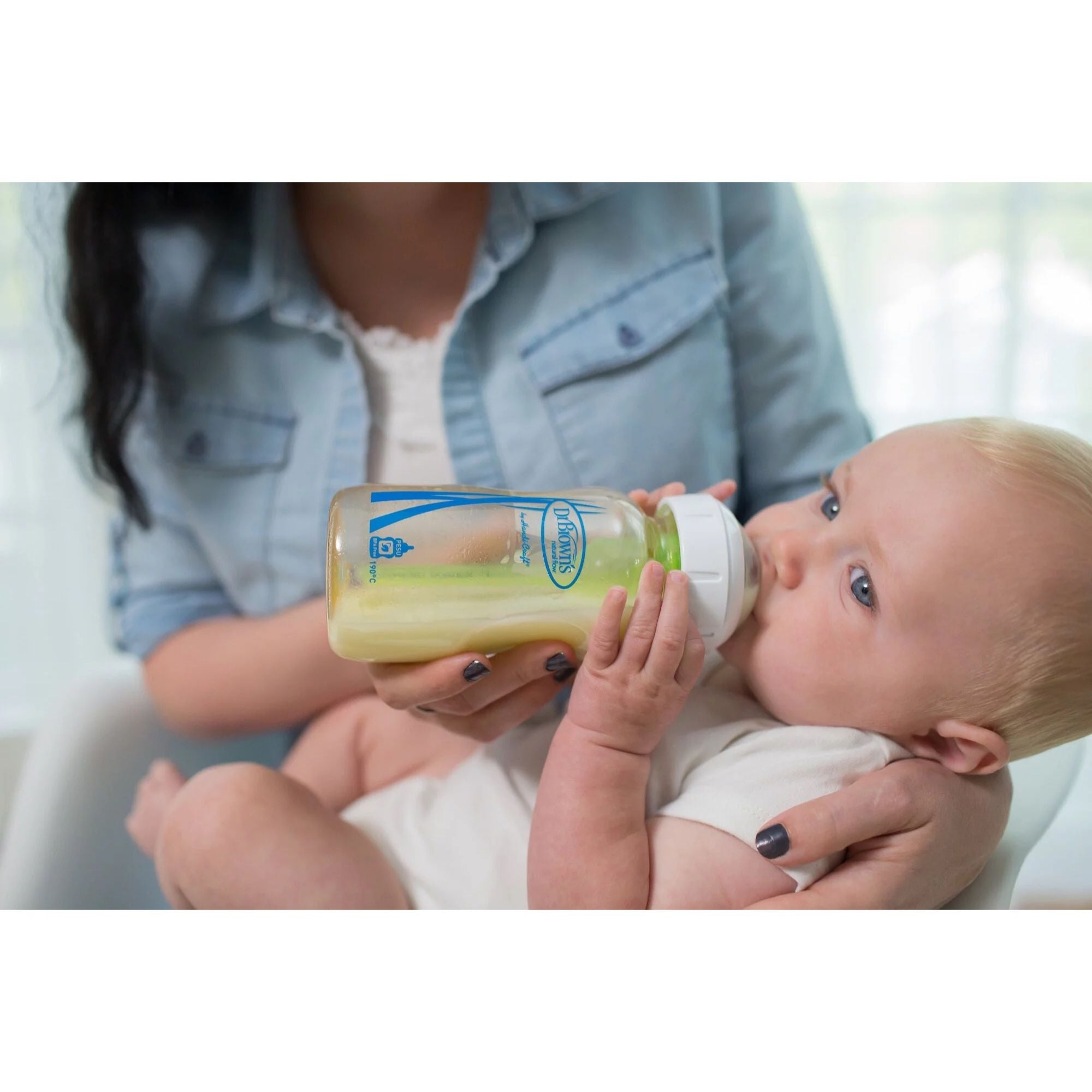 Dr Brown's Options+ Anti-Colic Bottle w/ Breast-Like Nipple - PESU 5oz