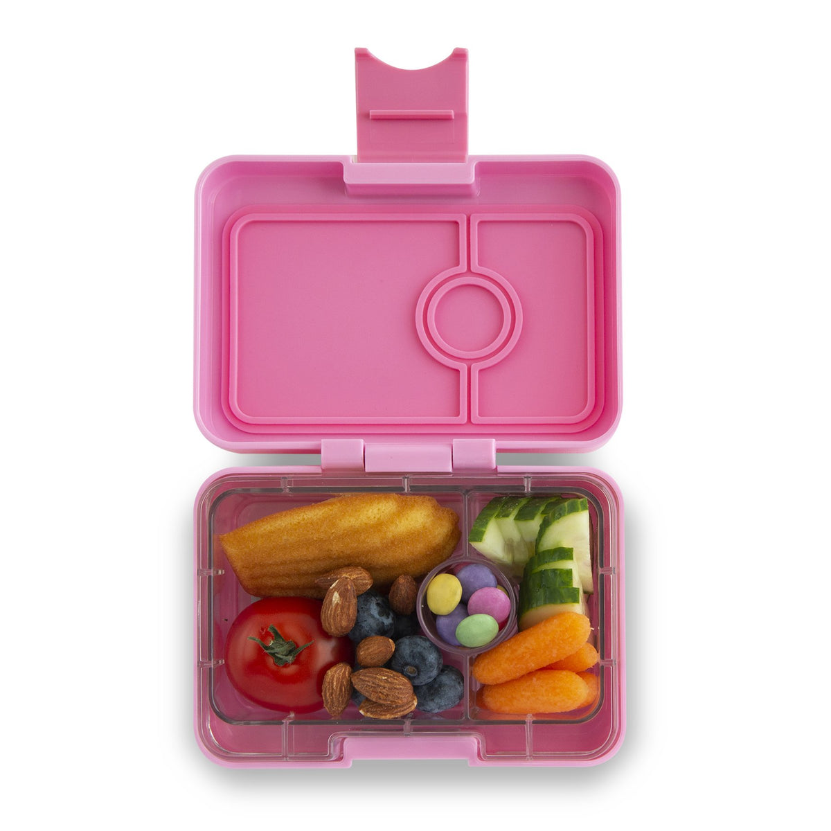 Yumbox Mini Snack Stardust Pink 3 Compartment Lunch Box