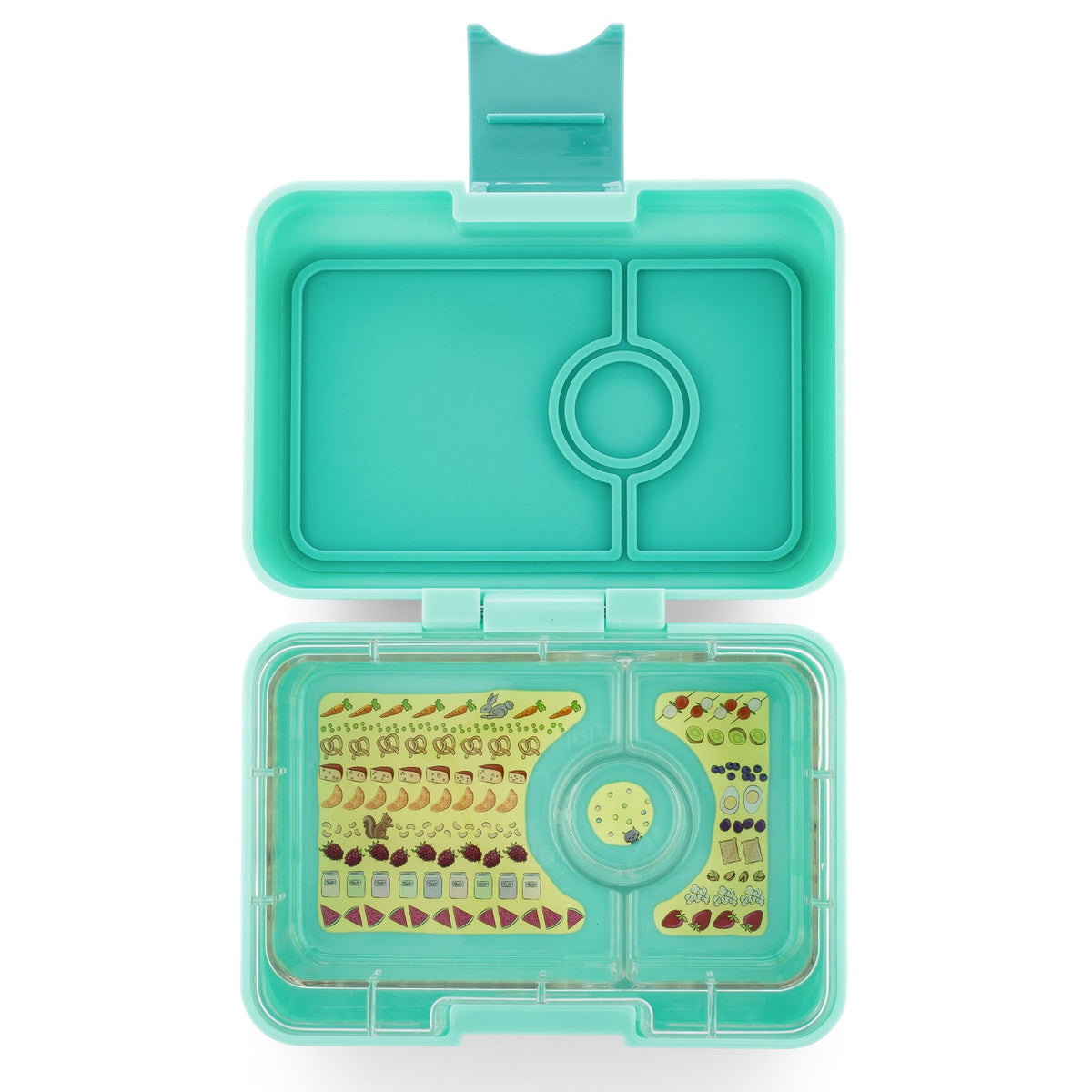 Yumbox Mini Snack Surf Green 3 Compartment Lunch Box
