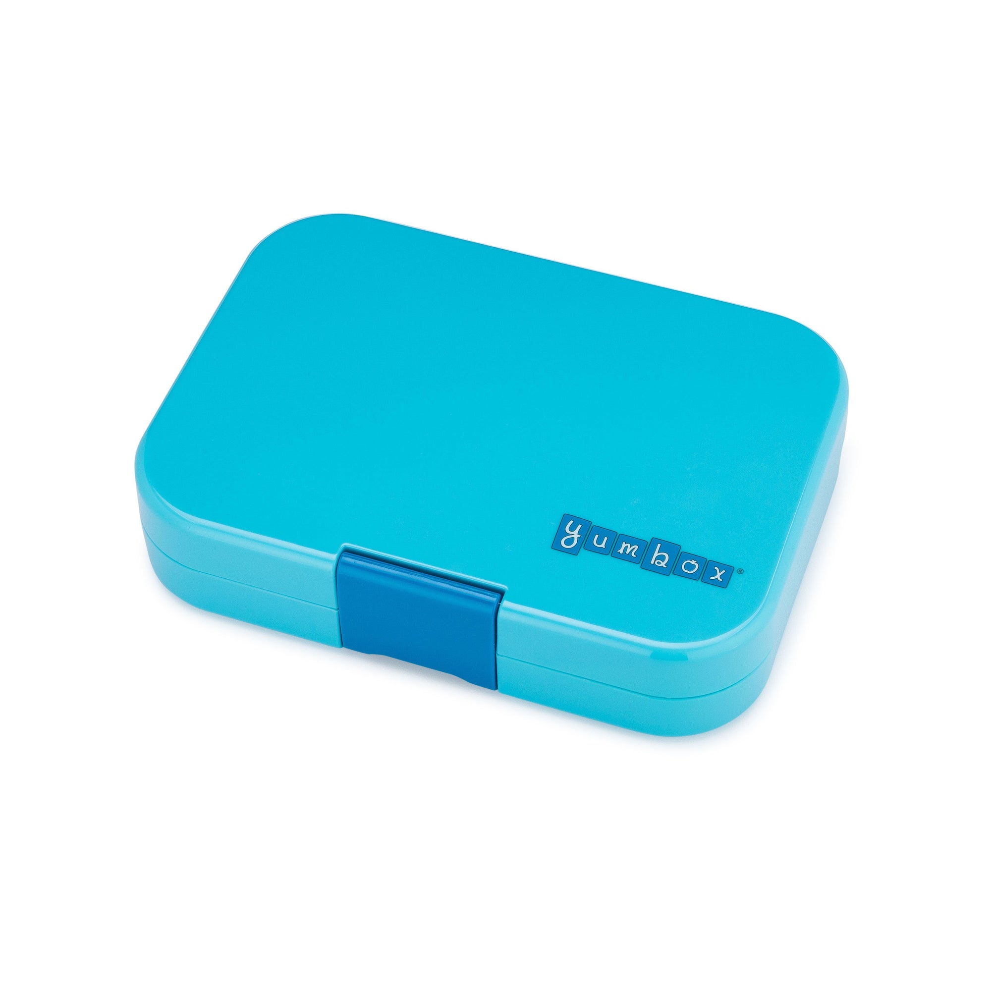 bento box blue fish Yumbox Original Blue Fish California Kids 6 Compartment Lunch Box