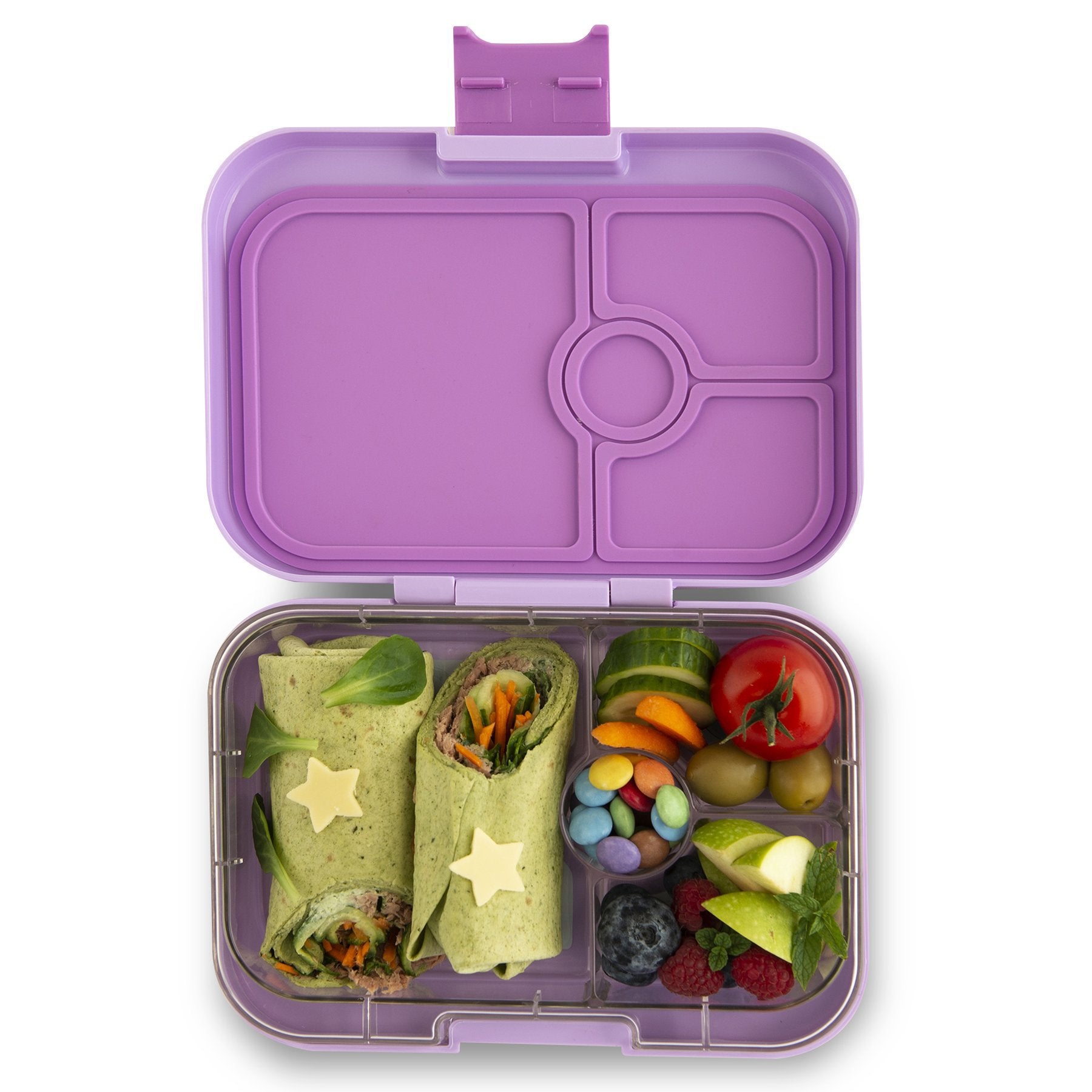 Yumbox Panino Lila Purple 4 Compartment Lunch Box - Mighty Rabbit