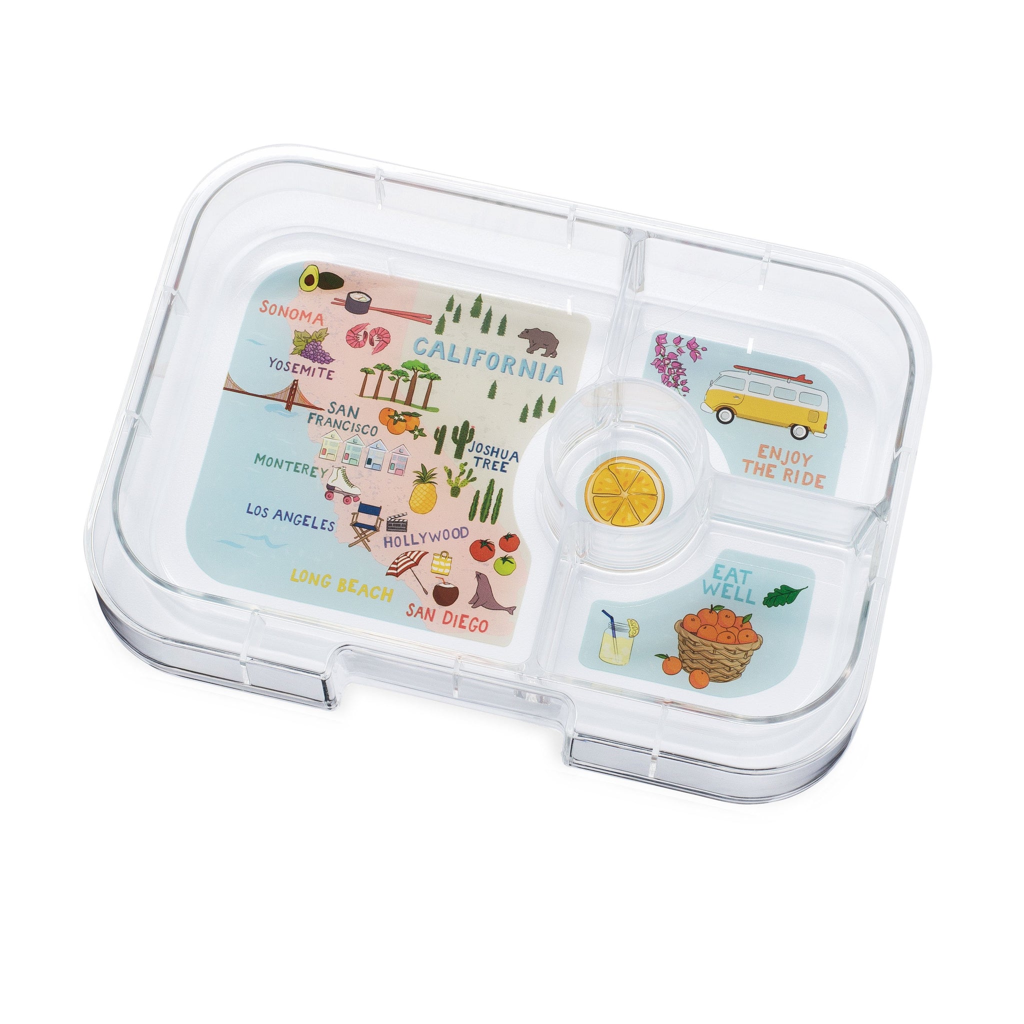 Yumbox Panino Surf Green Vintage California 4 Compartment Lunch Box -  Mighty Rabbit