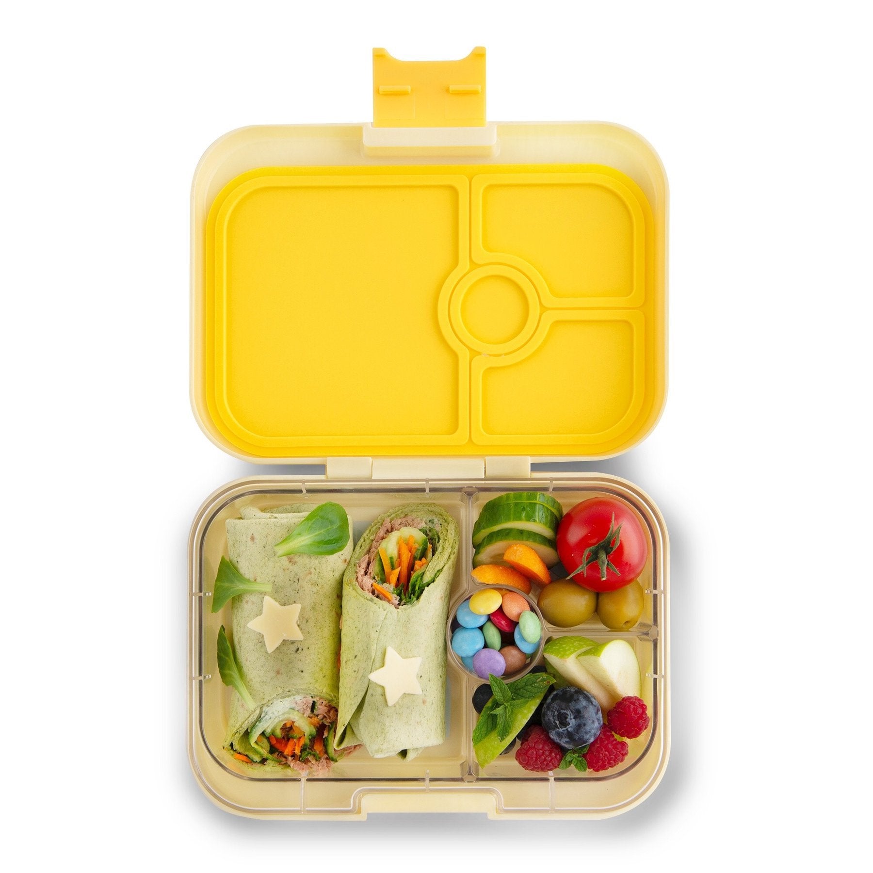Yumbox Panino Sunburst Yellow 4 Compartment Lunch Box - Mighty Rabbit
